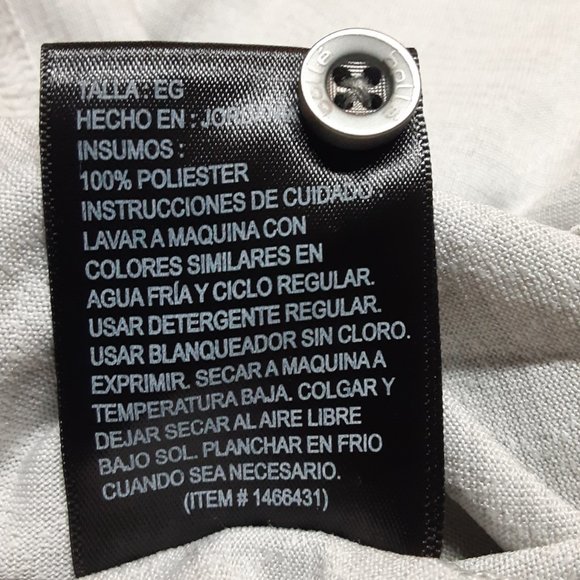 Bolle Men's Polo Short Sleeve Golf Shirt Gray Button Top Size X-Large - Picture 7 of 8